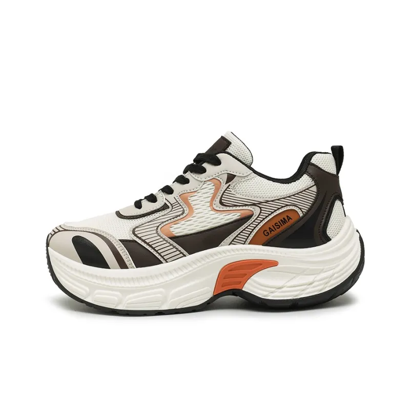 GAISIMA Breathable Height Increasing Low Top Chunky Sneakers Men's-9