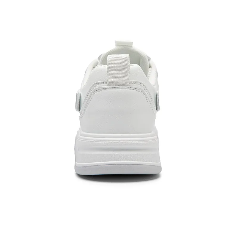 MEXICAN Anti Slip Wear Resistant Low Top Skateboard Shoes Men's White-4