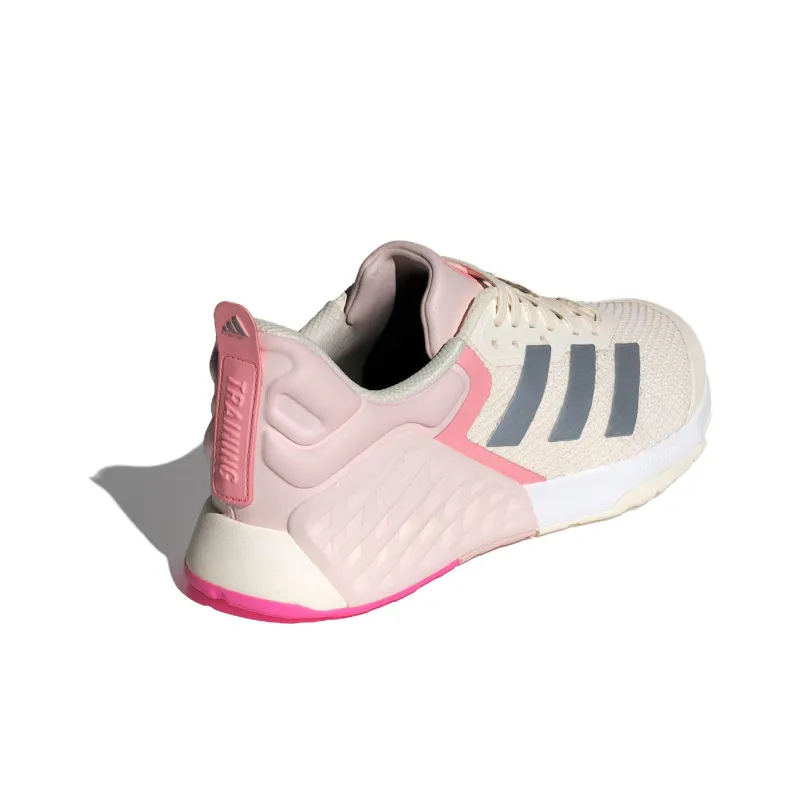 Adidas Dropset 3 Chalk White Iron Metallic Semi Pink Spark Women's-3