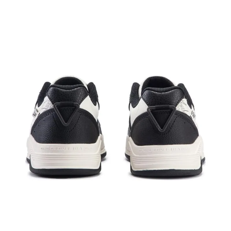 361° Style Burning 4 Wear Resistant Slip Resistant Low Top Skateboard Shoes Men's White Black-3