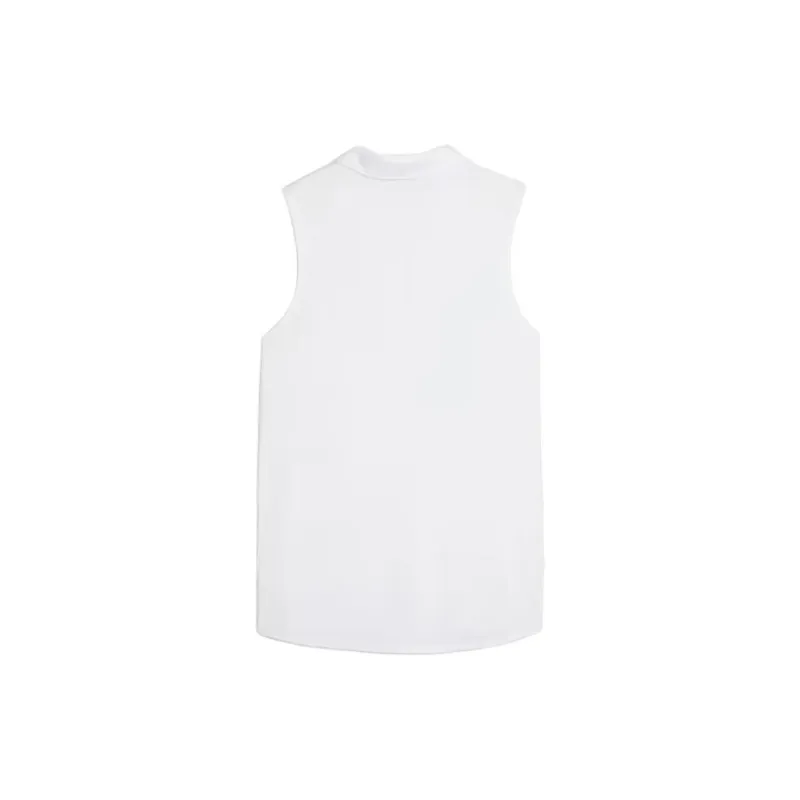 PUMA W Pure Sleeveless Golf Polo Polo Shirt Women's White-1