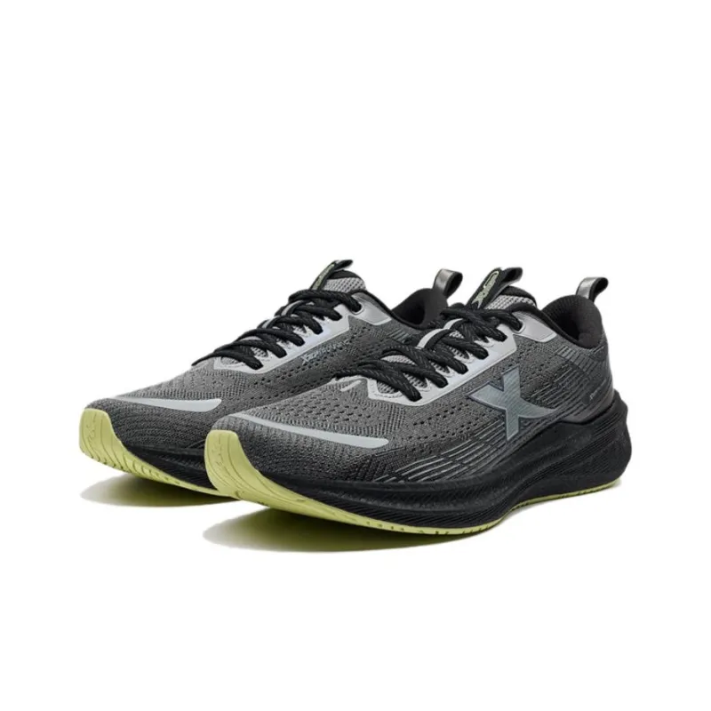 XTEP Shadow Engine 2 Lite Shock Absorbers Rebound Low Top Running Shoes Men's Black Gray-1