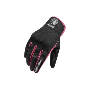 RIDING TRIBE Cycling Gear Glove Outdoor Unisex Mesh Microfiber Leather PP Plastic Case