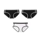 3 Pack (Black+Black+White)