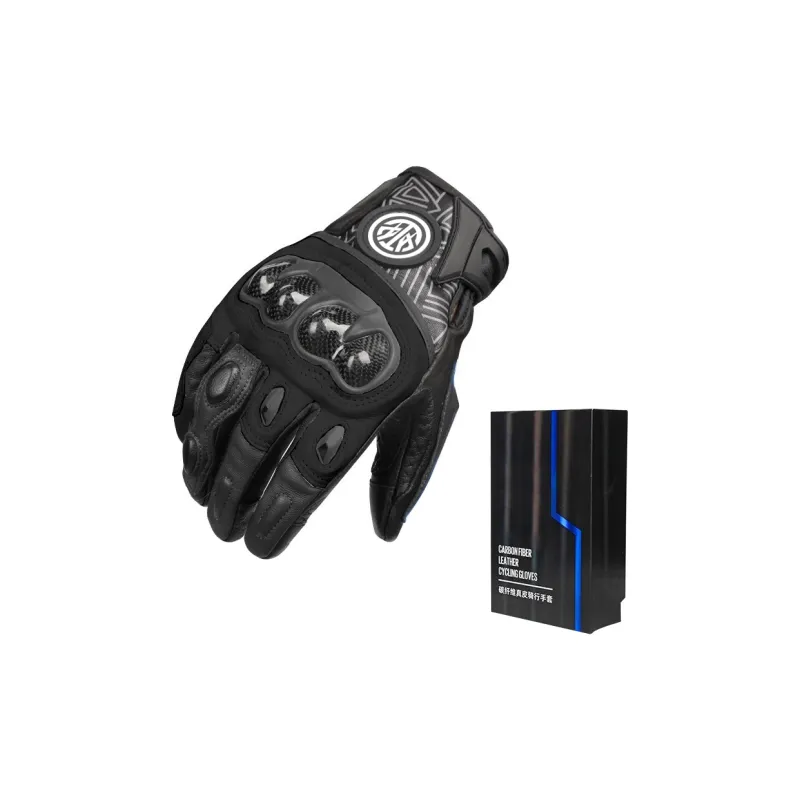 RIDING TRIBE Riding Equipment Cycling Glove Outdoor Unisex Sheepskin Carbon Fiber Case-2