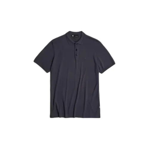 G-STAR RAW Polo Shirts Men Blue Gray