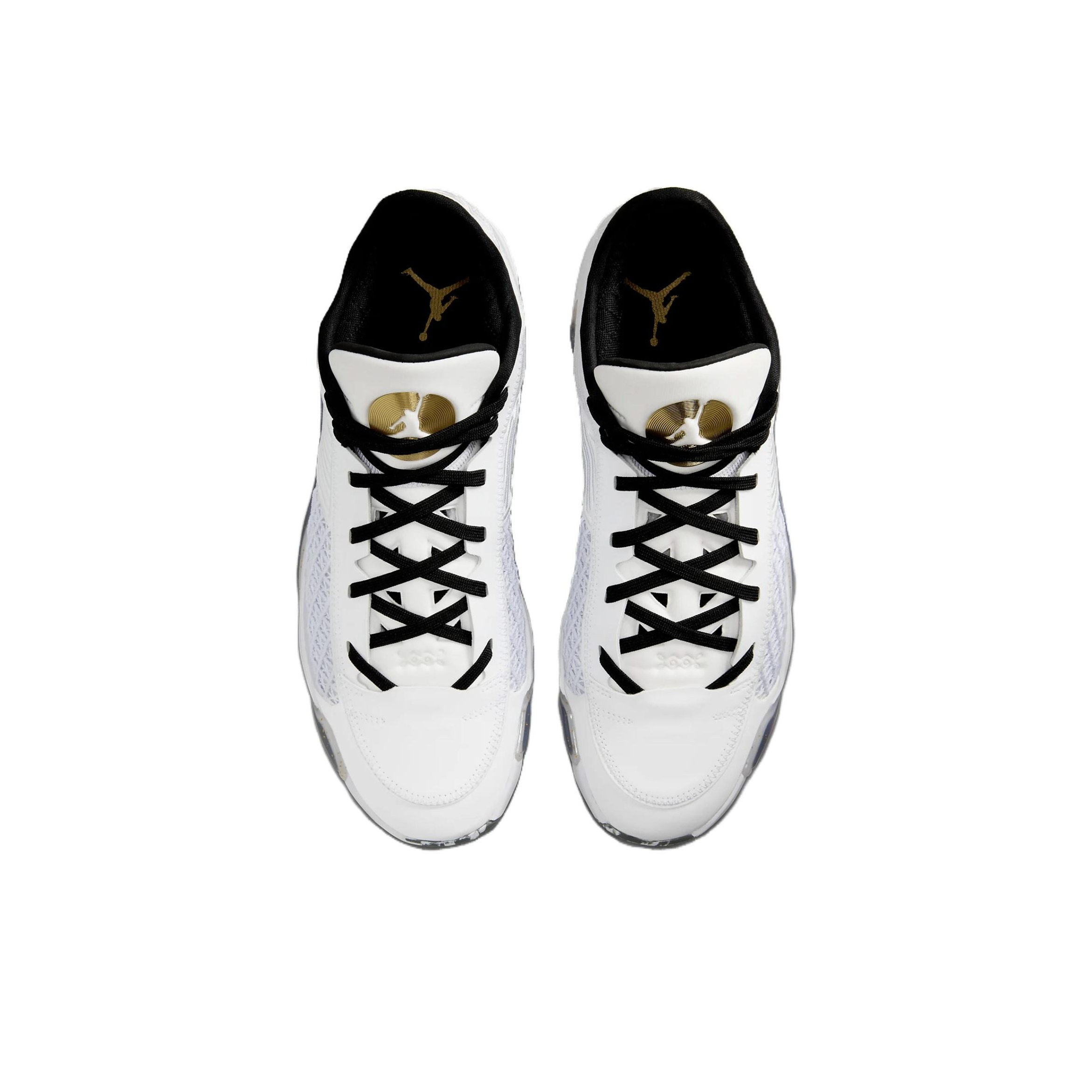 JORDAN 38 Low Pf 'White Metallic Gold Black' - POIZON