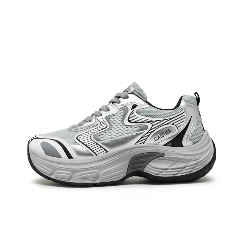GAISIMA Breathable Height Increasing Low Top Chunky Sneakers Men's-3