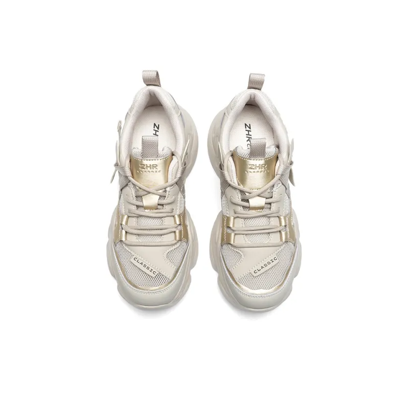 ZHR Wear-Resistant Slip-Resistant Low-Top Chunky Sneakers Women's-8