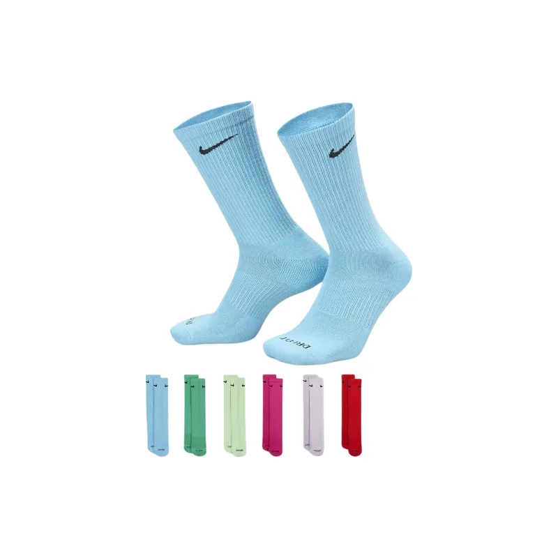 Nike Mid Calf Socks Unisex 6 Pack Multicolor-2