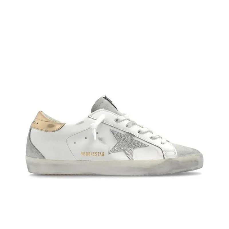 Golden Goose Super Star Low Top Skateboard Shoes Women's White-1