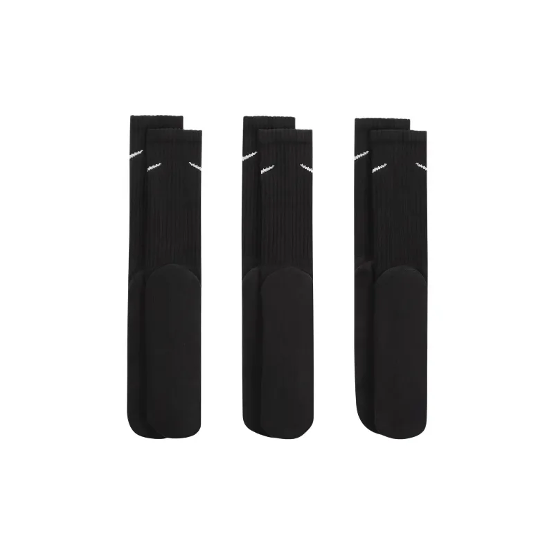 Nike Mid Calf Socks Unisex 3 Pack Black/White-1