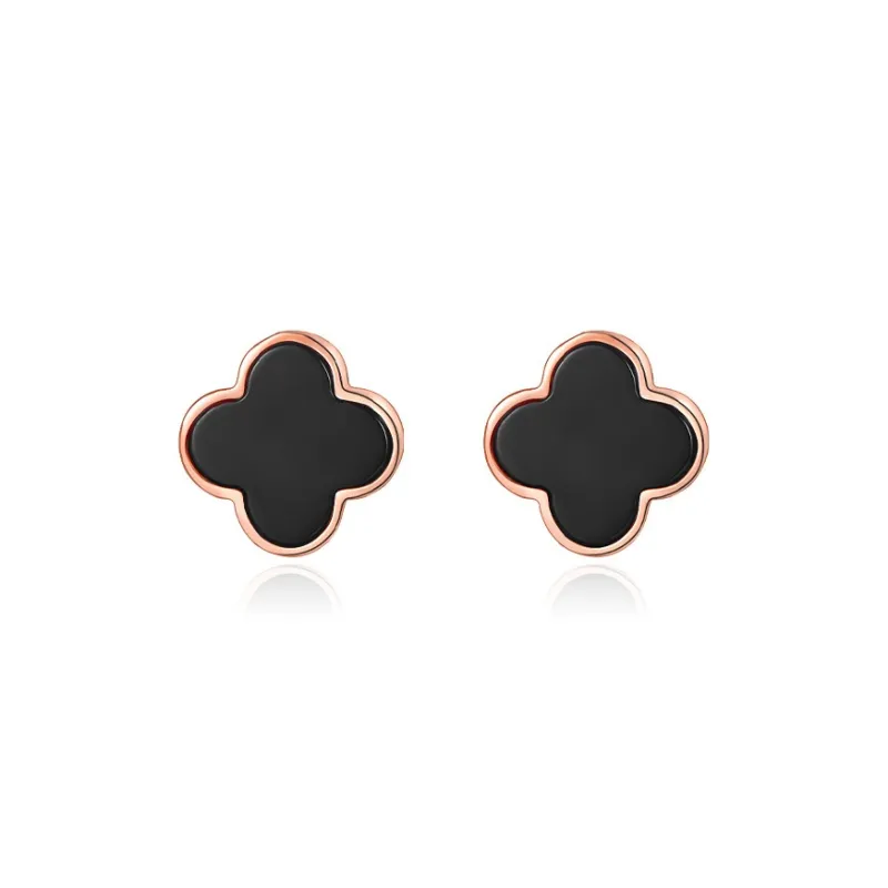 LOVE WHEEL Agate Stud Earrings Women's-0
