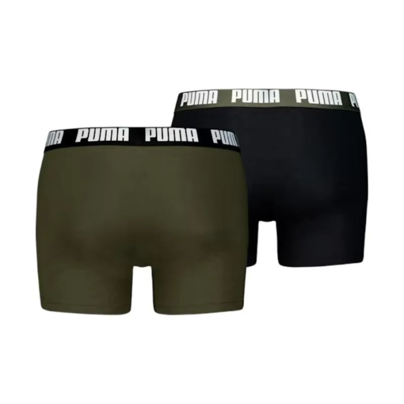PUMA Men's Boxer Briefs 2 Pack Boxer Shorts Men's 2 Pack Forest Night-1