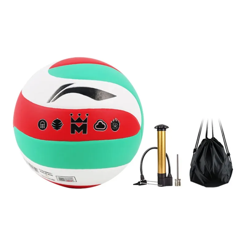 LiNing PU Size 5 Volleyball Unisex White Red Green-6