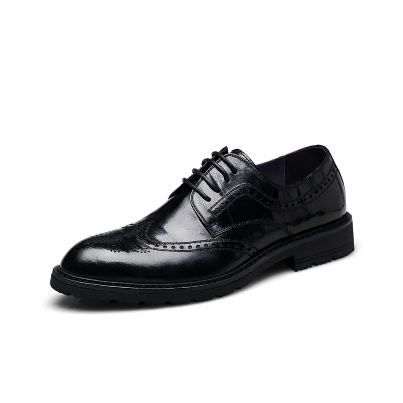 Kemaron Dress Shoes Men Low Top Black/Red-2