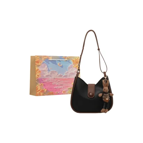BRINCH PU Shoulder Bag, Crossbody Bag Women's Black/Coffee/Khaki