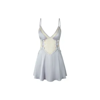 Flowers In Water Nightgown Women's Sky Blue