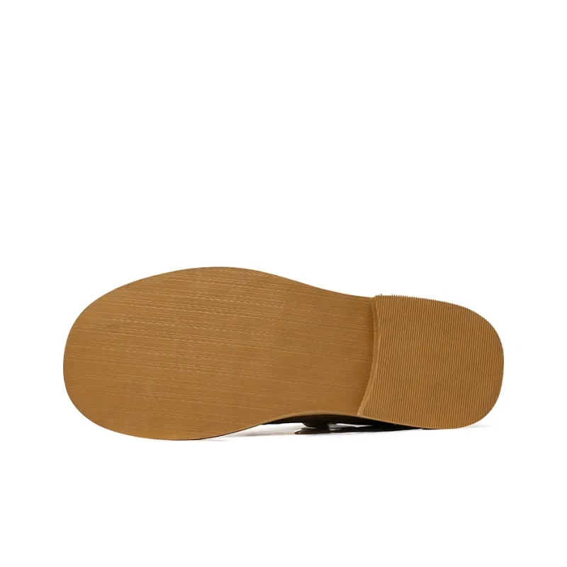 Beidouniao Low Top Casual Shoes Men's Brown-5