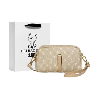North Pack PVC Crossbody Bag Shoulder Bag Women's Apricot/Camel