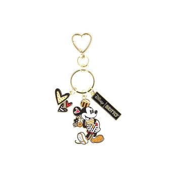 ENESCO Disney Britto Black Gold Collection, Stich Mickey Keychain Anime / Games Pendants