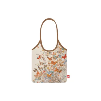 Perfect Styles Fabric Shoulder Bag Medium Size Women's Khaki/Red/Blue