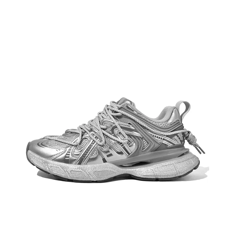 Masongarments Cage Series Abrasion Resistant, Breathable, Lightweight, Height Increasing Low Top Chunky Sneakers Unisex-25