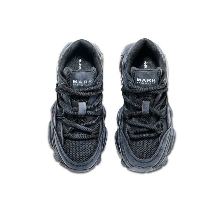 FAIRWHALE Wear resistant, Lightweight, Breathable, And Non slip. Low Top Chunky Sneakers Men's-3