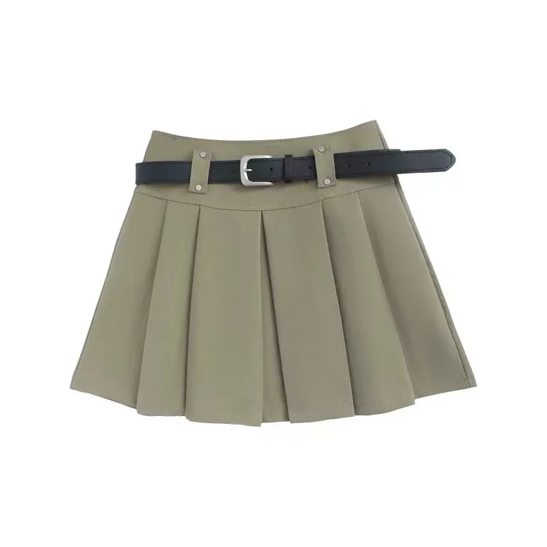 KEAB Casual Short Skirts Women's Khaki-1