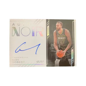 PANINI 2022 23 Panini Timberwolves Rudy Gobert NOIR Card Serial Numbered 65/99 Card Condition Passed Sports Cards 1 Pc