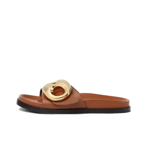 GUCCI Slide Slippers Women's Brown