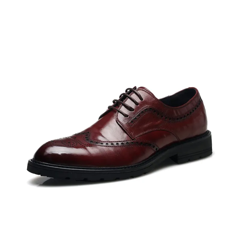 Kemaron Dress Shoes Men Low Top Black/Red-9