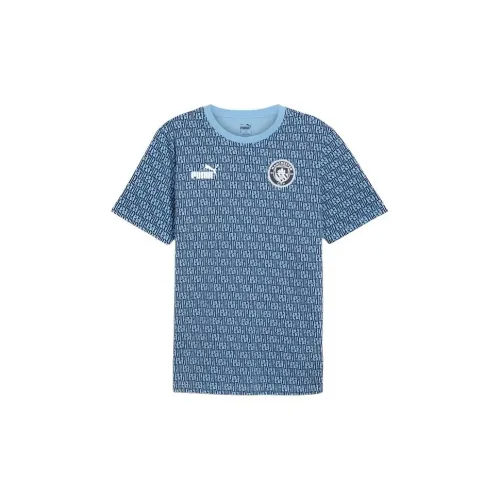 PUMA FC FTBL T-Shirts Men Club Navy Blue - Team Light Blue