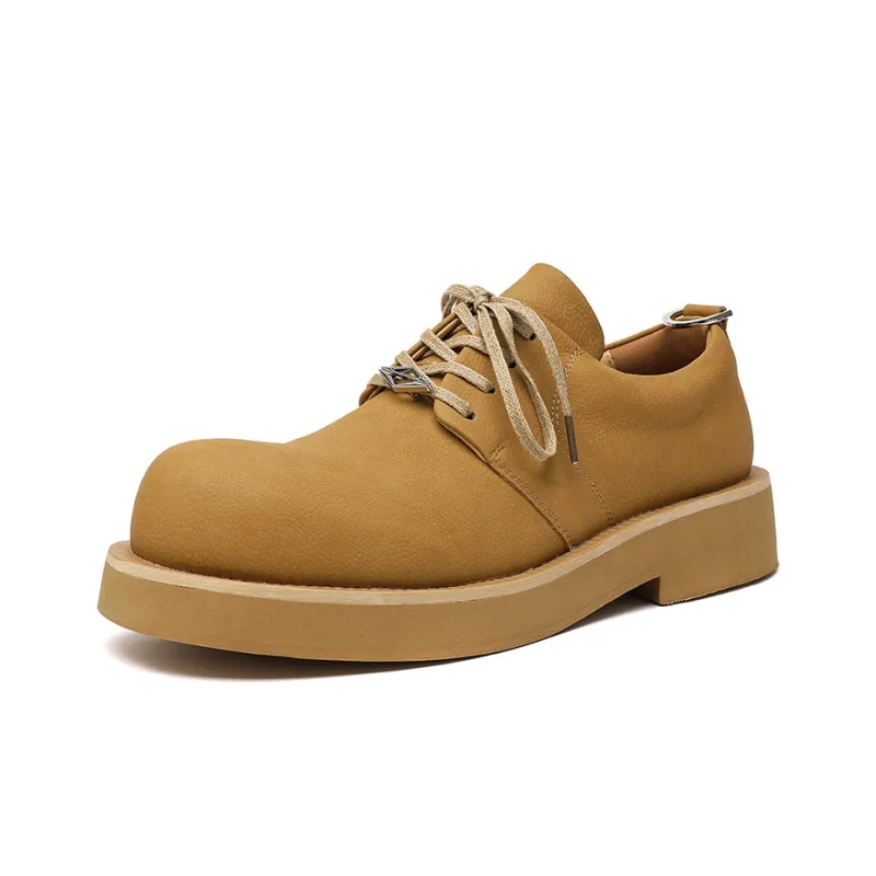 Beidouniao Low Top Casual Shoes Men's Brown-2