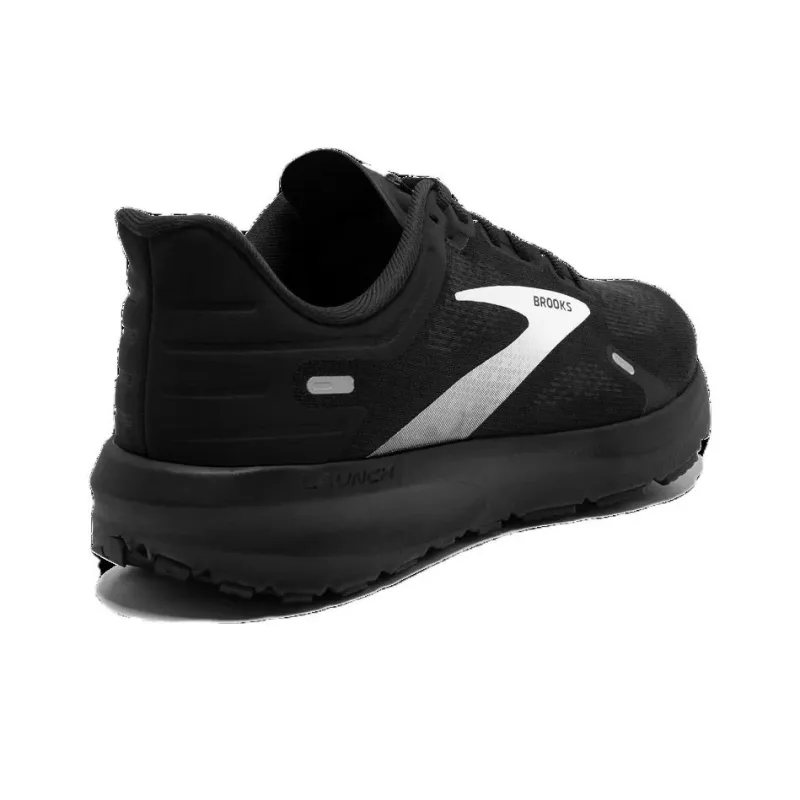 Brooks Launch 9 Breathable And Lightweight Low Top Marathon Running Shoes Men's Black White-4