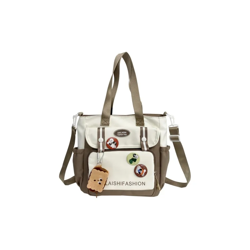 KAMLUI Nylon Shoulder Bag, Crossbody Bag, Handbag Regular Unisex Black/Red/Khaki/Blue-14
