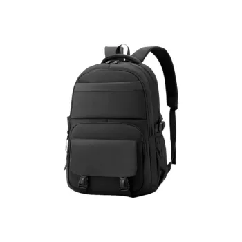 KAMLUI Nylon Backpack Regular Unisex Black/Dark Gray