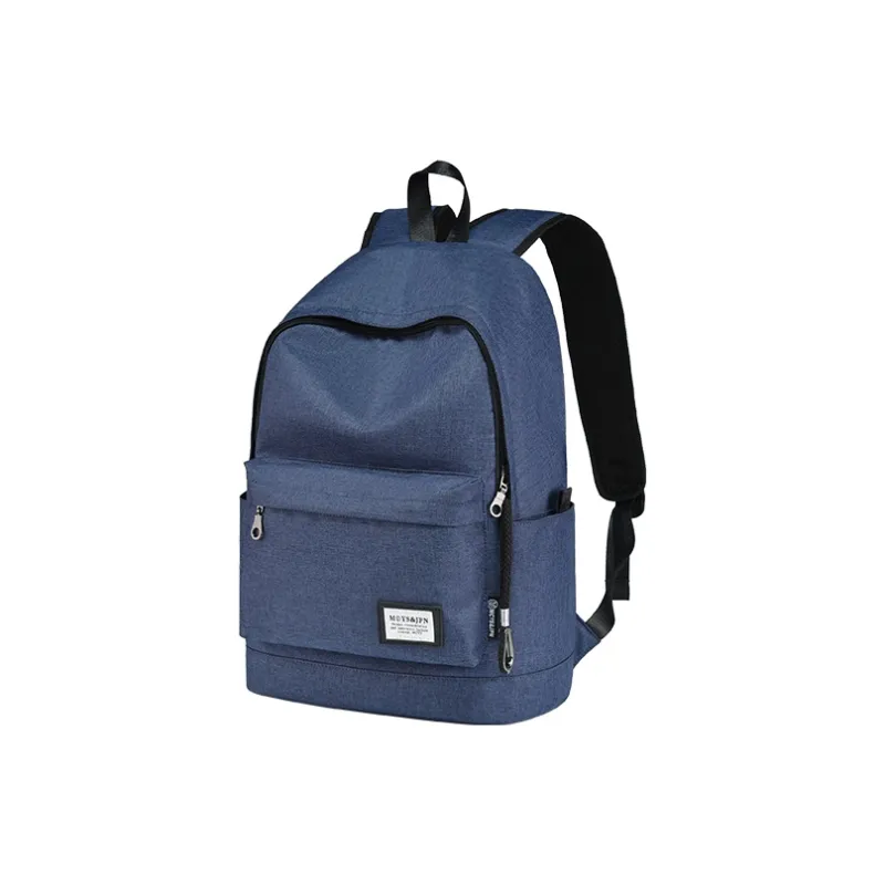 Yohji Kimura Oxford Backpack Unisex Gray/Navy Blue/Black-57