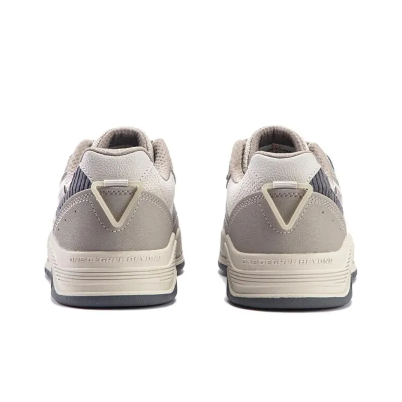 361° Style Burning 4 Anti Slip Wear Resistant Low Top Skateboard Shoes Men's Beige Gray-3