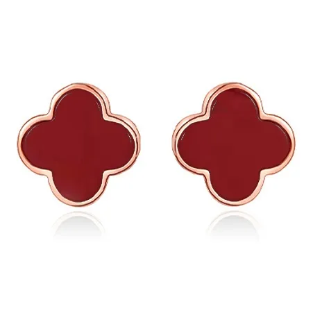LOVE WHEEL Agate Stud Earrings Women's-2
