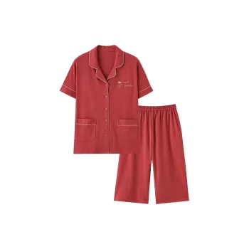 Mulong Family Pajama Set Women's Red