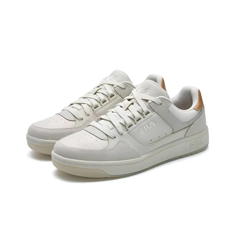 FILA Targa Coverage Low Top Skateboard Shoes Women's White Gray-1