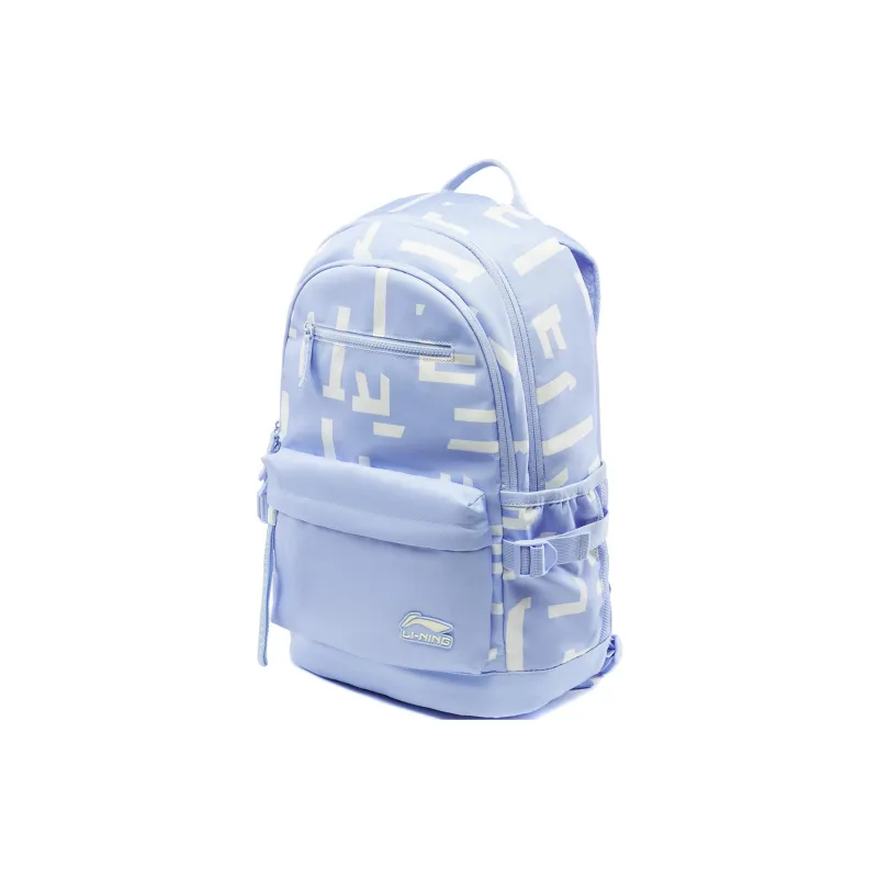 LiNing Polyester Backpack Unisex Blue All Over Print-1