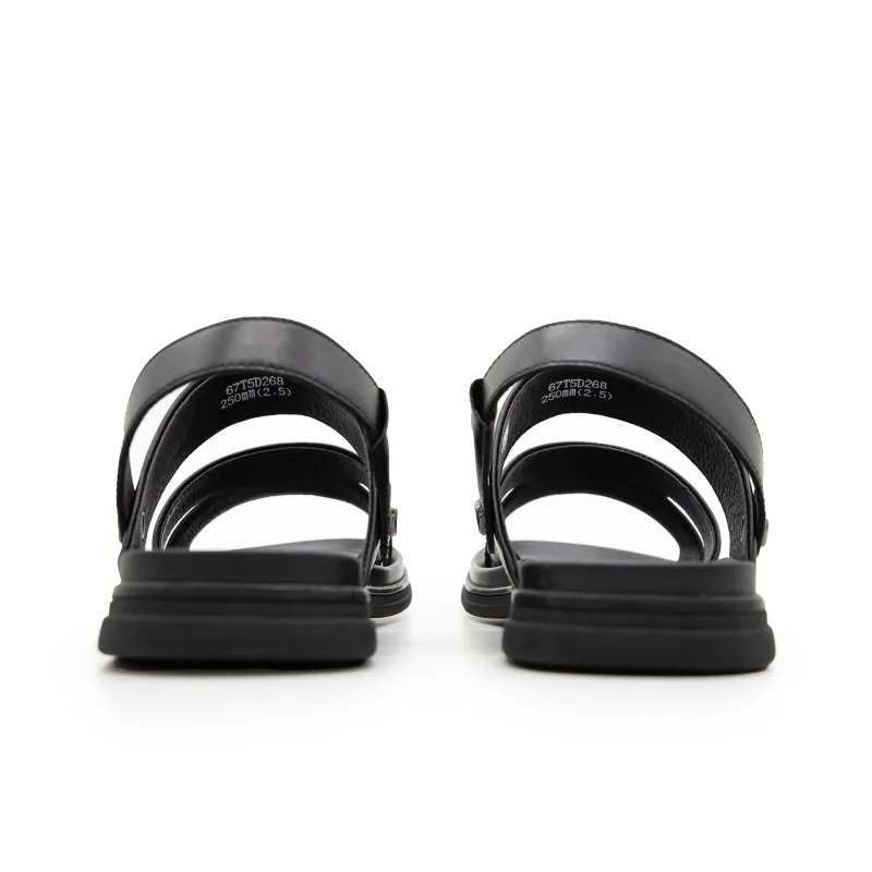 Satchi Slip Resistant Slide Slippers Men's Black-4
