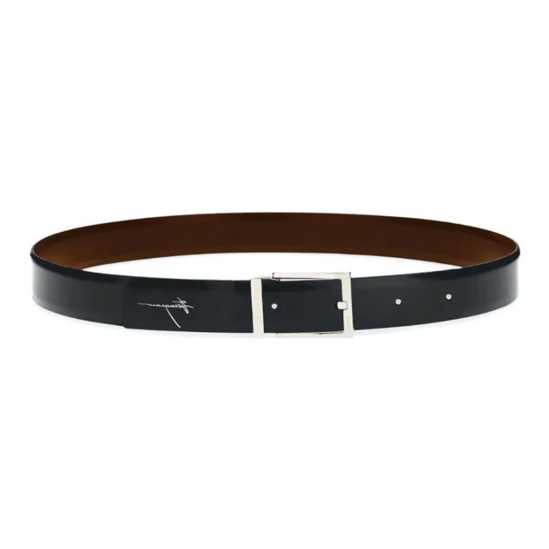 Ferragamo Logo engraved buckle Reversible Leather Belt-1