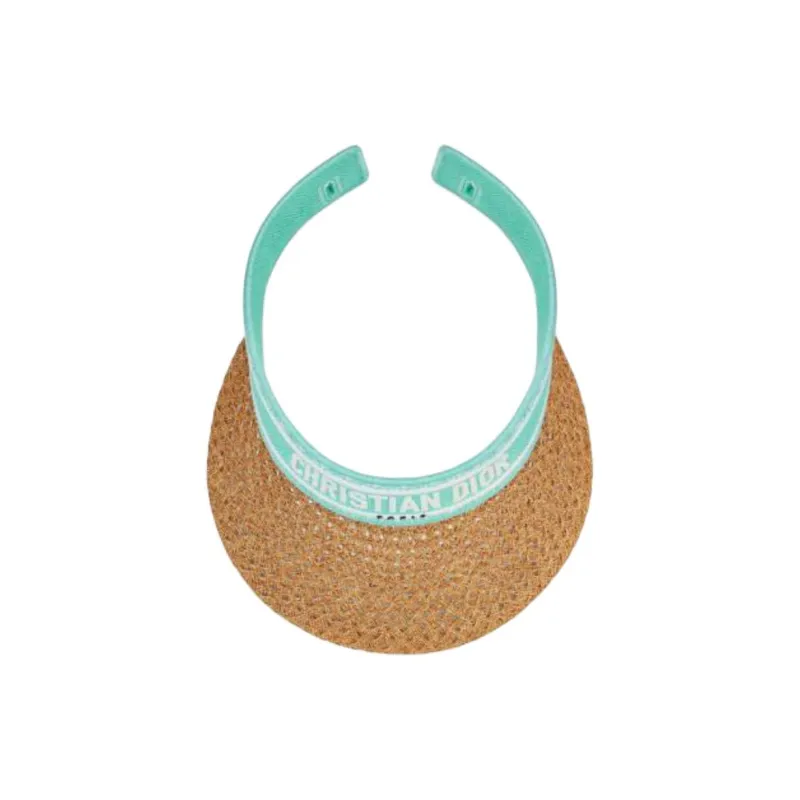 DIOR Mulberry Silk, Paper Polyester, Cotton Polypropylene Fiber Sun Protection Hats Women's Green-3