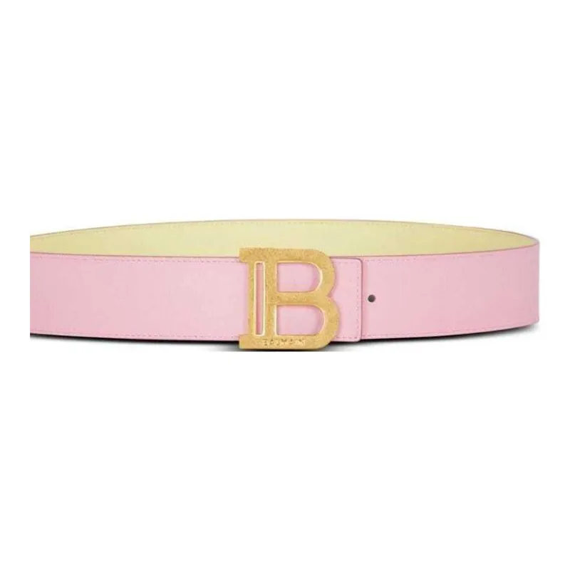 BALMAIN B Belt Reversible Leather Belt-2