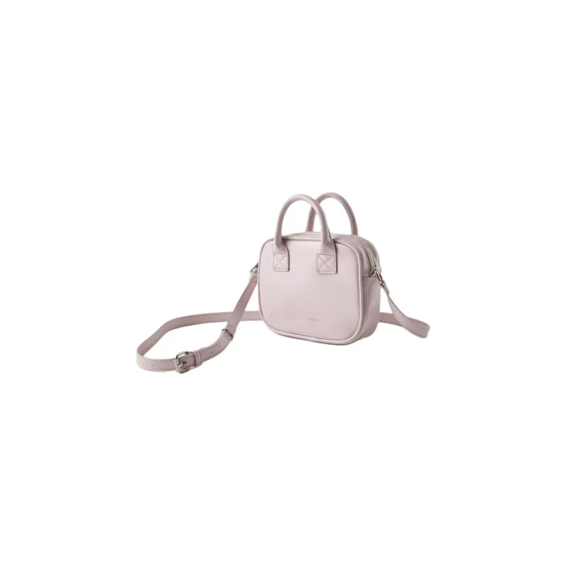 ZARA Polyurethane Stamped Leather Handbag Shoulder Bag Crossbody Bag Regular Women's Purple-2