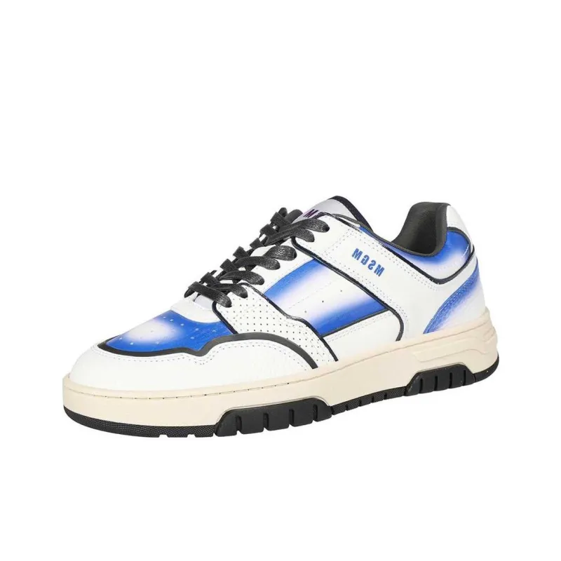 MSGM Low Top Skateboard Shoes Men's Purple-3