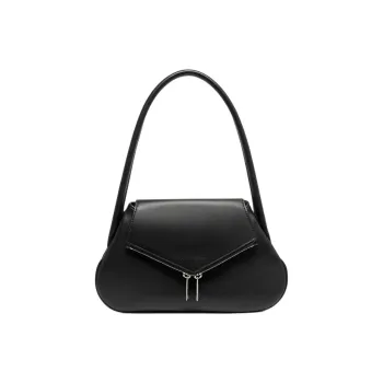 AMINA MUADDI Nappa Leather Handbag Shoulder Bag Women's Black